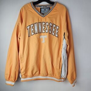 Colosseum Athletics Tennessee Vols Medium V-neck Windbreaker Pullover Orange